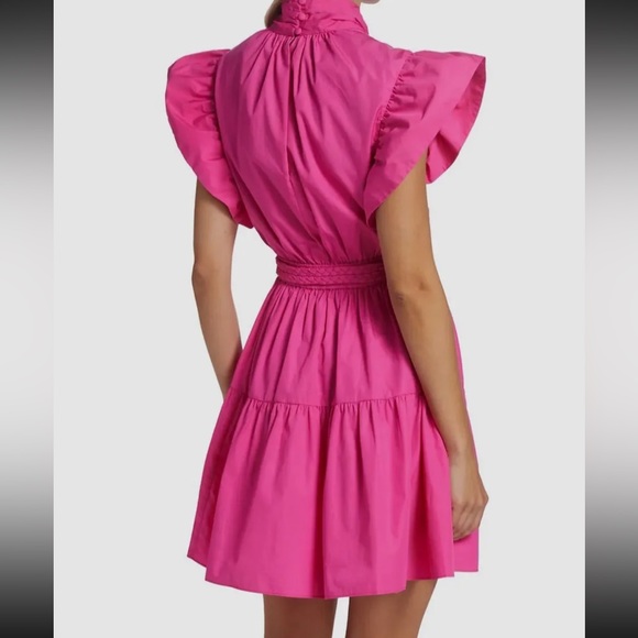 Derek Lam 10 crossby Finn ruffle wrap dress - Picture 7 of 8